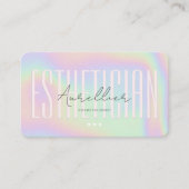 Carte De Visite Cosmetologue Esthétique moderne Holographique (Devant)