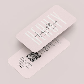 Carte De Visite Cosmetologue esthétique moderne Pink