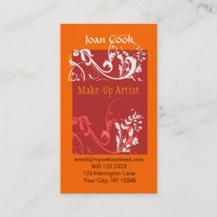 Carte De Visite Cosmetologue et maquillage de pop moderne