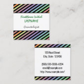 Carte de visite Cosmetologue gai et amusant (Devant / Derrière)