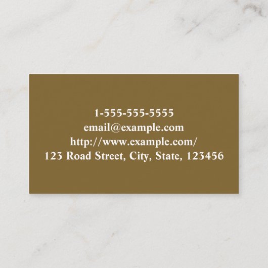 Carte de visite Cosmetologue moderne et classique (Dos)