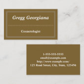 Carte de visite Cosmetologue moderne et classique (Devant / Derrière)