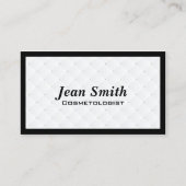 Carte de visite Cosmetologue Pearl Quilt (Devant)