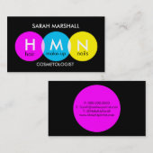 Carte de visite Cosmetologue Pop (Devant / Derrière)