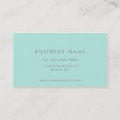 Carte De Visite Cosmétologue professionnel, mode élégante (Dos)