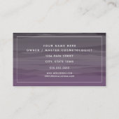 Carte De Visite Cosmétologue Purple Ombre (Dos)