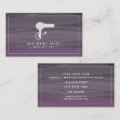 Carte De Visite Cosmétologue Purple Ombre (Devant / Derrière)