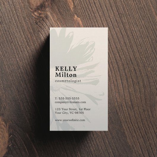 Carte De Visite Cosmétologue simple et élégant