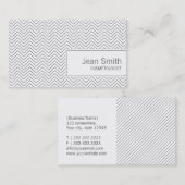 Carte de visite Cosmetologue simple Zigzag (Devant / Derrière)