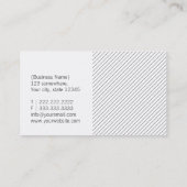 Carte de visite Cosmetologue simple Zigzag (Dos)