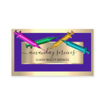 Cosmetologue Syringe Botox B12 QRCode Bleu