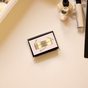 Carte De Visite Cosmetologue Syringe Botox B12 QRCode rose