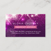 Carte De Visite Cosmetology Make Up Artist - Parties scintillant v (Dos)