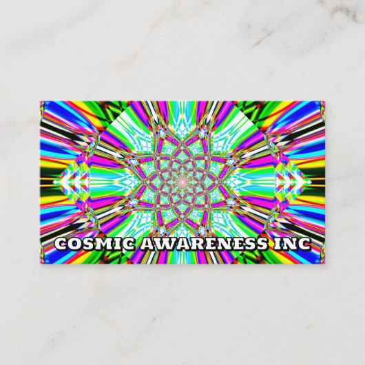 Carte De Visite COSMIC AWARENESS INC - (vous pouvez modifier les m (Devant)