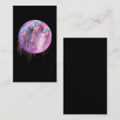 Carte De Visite Cosmic méduse Pastel Goth Moon Animal marin (Devant / Derrière)