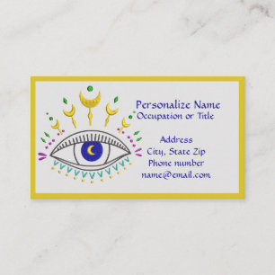 Carte De Visite Cosmic Psychic Oeil Spirituel Métaphysique