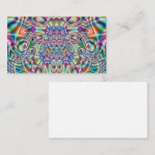 Carte De Visite Cosmic Sixties Light Show Art (Devant / Derrière)