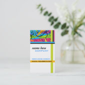 Carte de visite cosmique de couleurs (Debout devant)