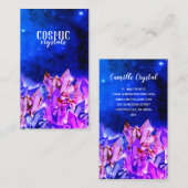 Carte de visite cosmique de Miami de cristaux (Devant / Derrière)