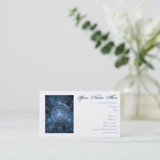 Carte De Visite Cosmos Background (Debout devant)