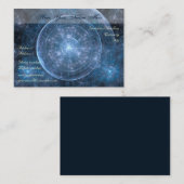 Carte De Visite Cosmos Background (Devant / Derrière)