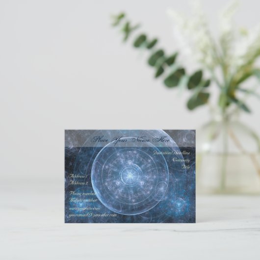 Carte De Visite Cosmos Background (Debout devant)