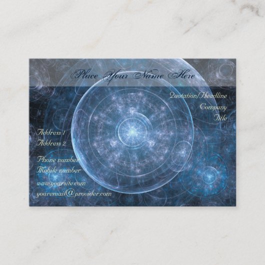 Carte De Visite Cosmos Background (Devant)