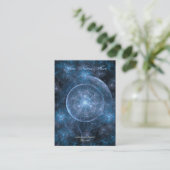 Carte De Visite Cosmos Background (Debout devant)