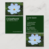 Carte De Visite Cosmos blanc - Vert foncé (Devant / Derrière)