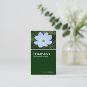 Carte De Visite Cosmos blanc - Vert foncé (Debout devant)