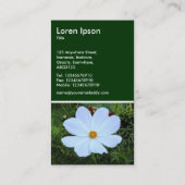 Carte De Visite Cosmos blanc - Vert foncé (Dos)