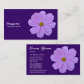 Carte De Visite Cosmos pourpre - Pourpre profond 330066 (Devant / Derrière)