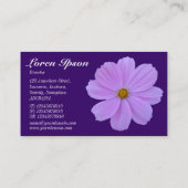 Carte De Visite Cosmos pourpre - Pourpre profond 330066 (Dos)