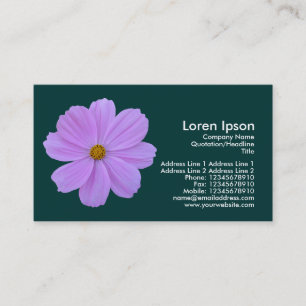 Carte De Visite Cosmos pourpre - Vert foncé (003333)