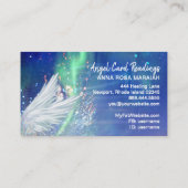 Carte De Visite *~* Cosmos Stars Galaxy Angel Wing Blue Universe (Dos)