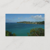 Carte De Visite Côte de Sainte-Lucie - Caraïbes Photo de vacances (Dos)