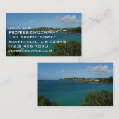 Carte De Visite Côte de Sainte-Lucie - Caraïbes Photo de vacances (Devant / Derrière)
