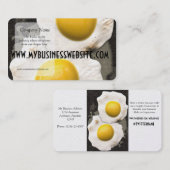 Carte De Visite Côté ensoleillé vers le haut des oeufs (Devant / Derrière)