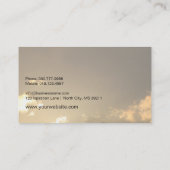 Carte De Visite Côté positif de coucher du soleil d'entraîneur de (Dos)