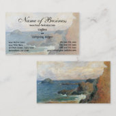 Carte De Visite Côte rocheuse par Paul Gauguin (Devant / Derrière)
