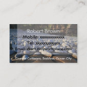 Carte de visite côtier de cailloux (Dos)