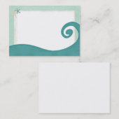 Carte de visite côtier d'étoiles de mer de ressac (Devant / Derrière)