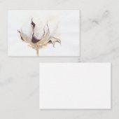 Carte De Visite coton boll d'automne (Devant / Derrière)