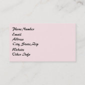 Carte De Visite Coton Candy rose Abstrait (Dos)