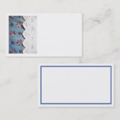 Carte De Visite Coton et dentelle (Devant / Derrière)