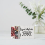 Carte de visite coton plante baies grange bois rus (Debout devant)