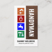 Carte De Visite Couche de bois des outils de manuel spécial (Devant)