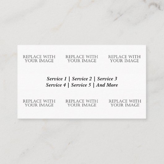 Carte de visite couché de soleil de moulin à vent (Dos)