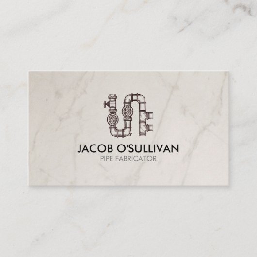 Carte De Visite Couche de tuyau de plomberie (Devant)