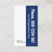 Carte De Visite Couche d'outils pour homme de main spécial bleu (Dos)